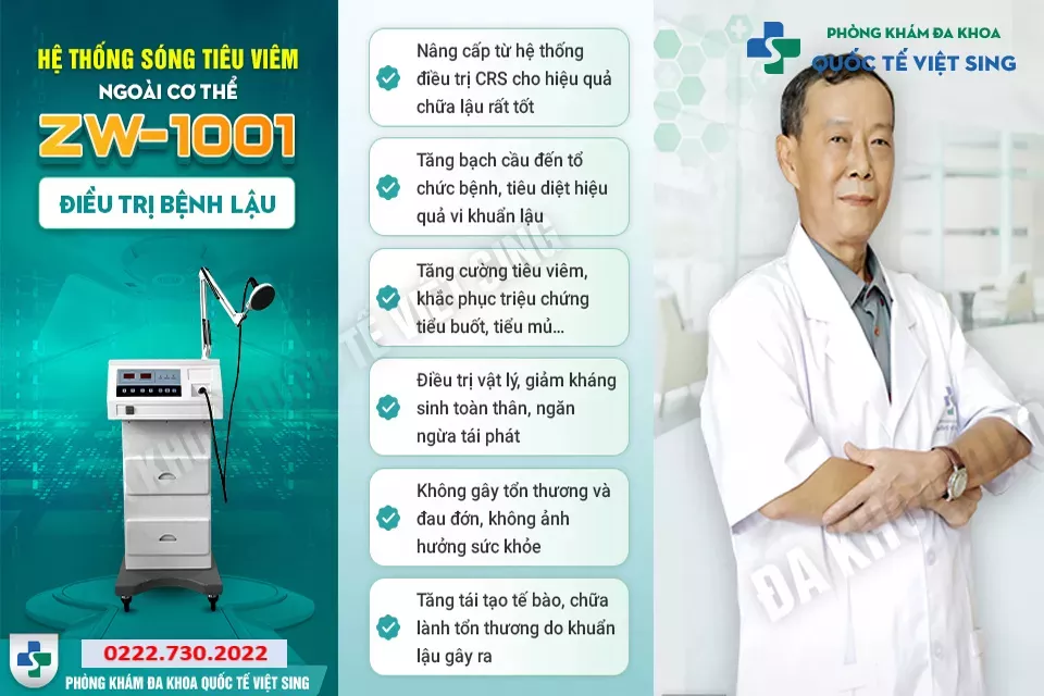 Điều trị bệnh lậu bằng liệu pháp hoàn hảo - đánh bay nỗi lo tái phát